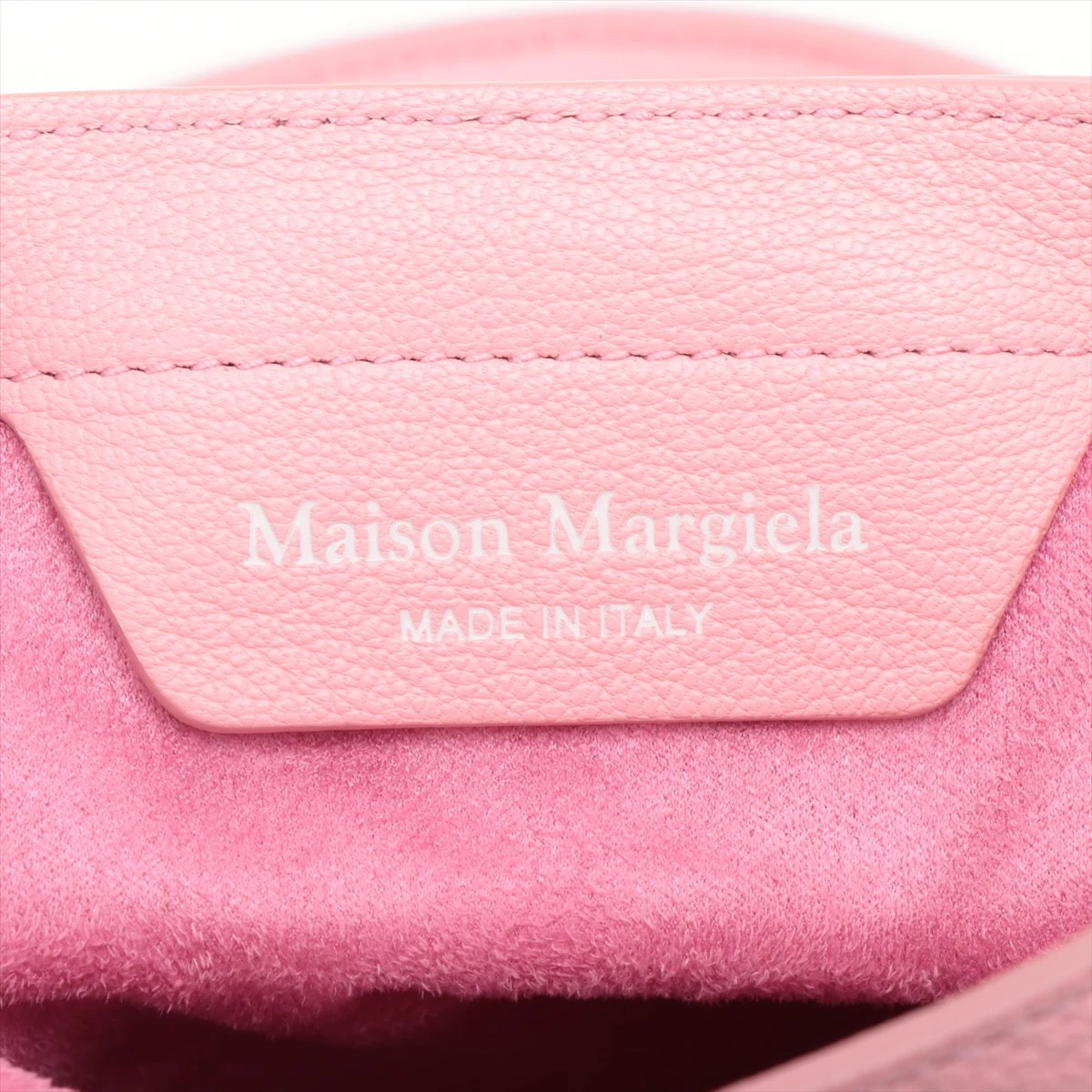 メゾンマルジェラ 5AC レザー 2WAYハンドバッグ ピンク A3338300｜中古
