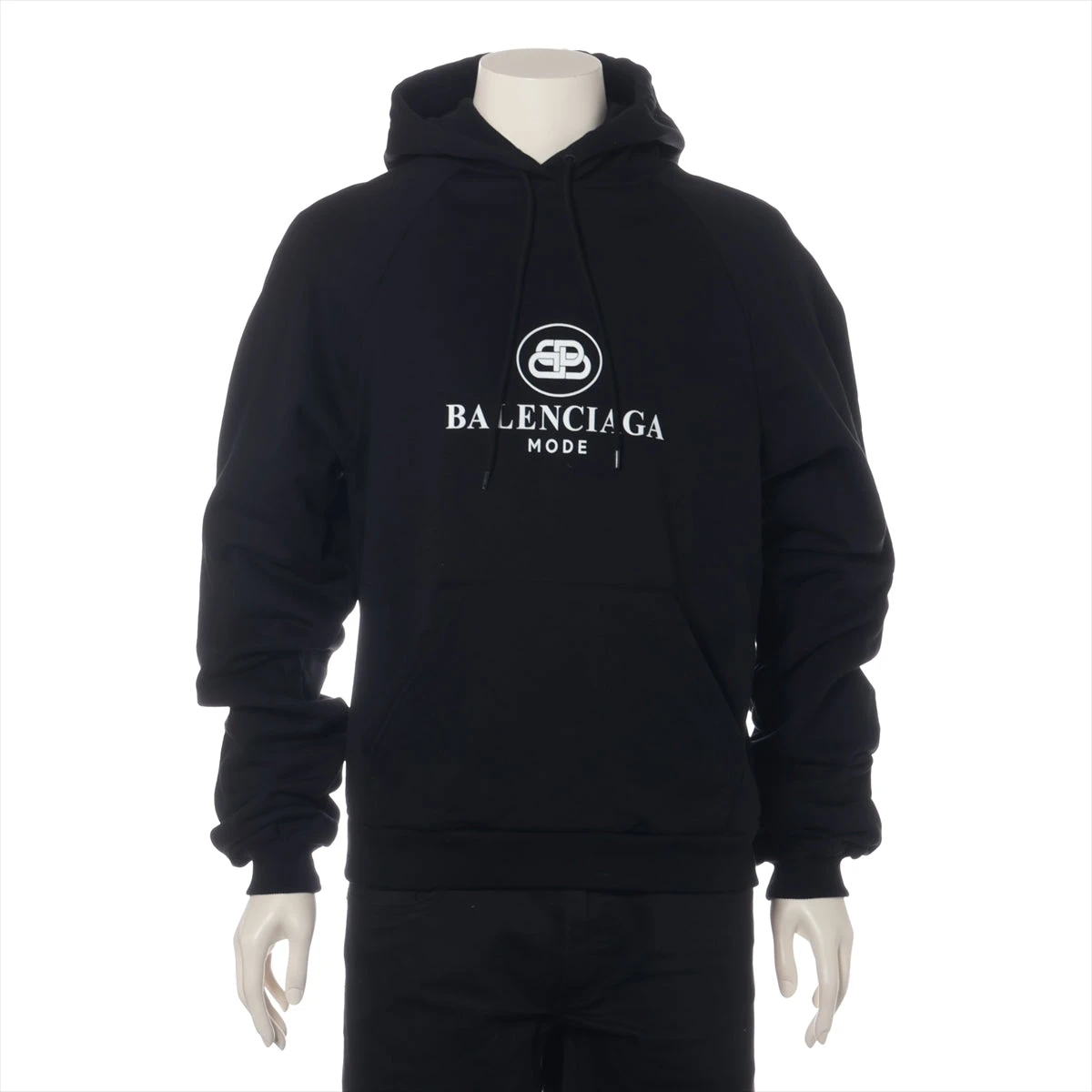 【超人気・極美品】バレンシアガ/パーカー/2019/ブラック/表記XS（L相当） バレンシアガ パーカー XS メンズ BALENCIAGA パーカー プル