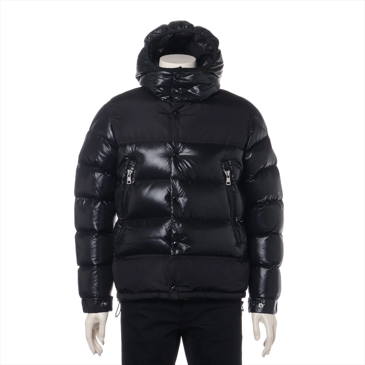 MONCLER TANY ブラック サイズ1 ダウンジャケット フード付き MONCLER TANY ブラック サイズ1 ダウンジャケット フード付き