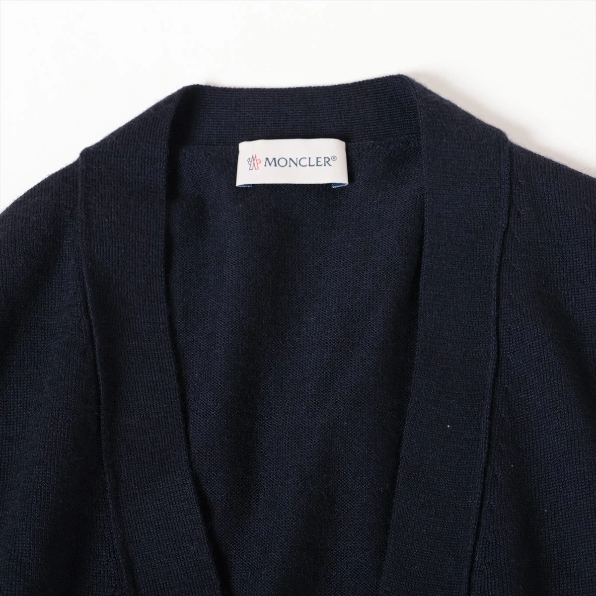 MONCLER モンクレール カーディガン ウール ネイビー 19AW Lサイズ 中古・古着通販】MONCLER (モンクレール) CARDIGAN TRICOT