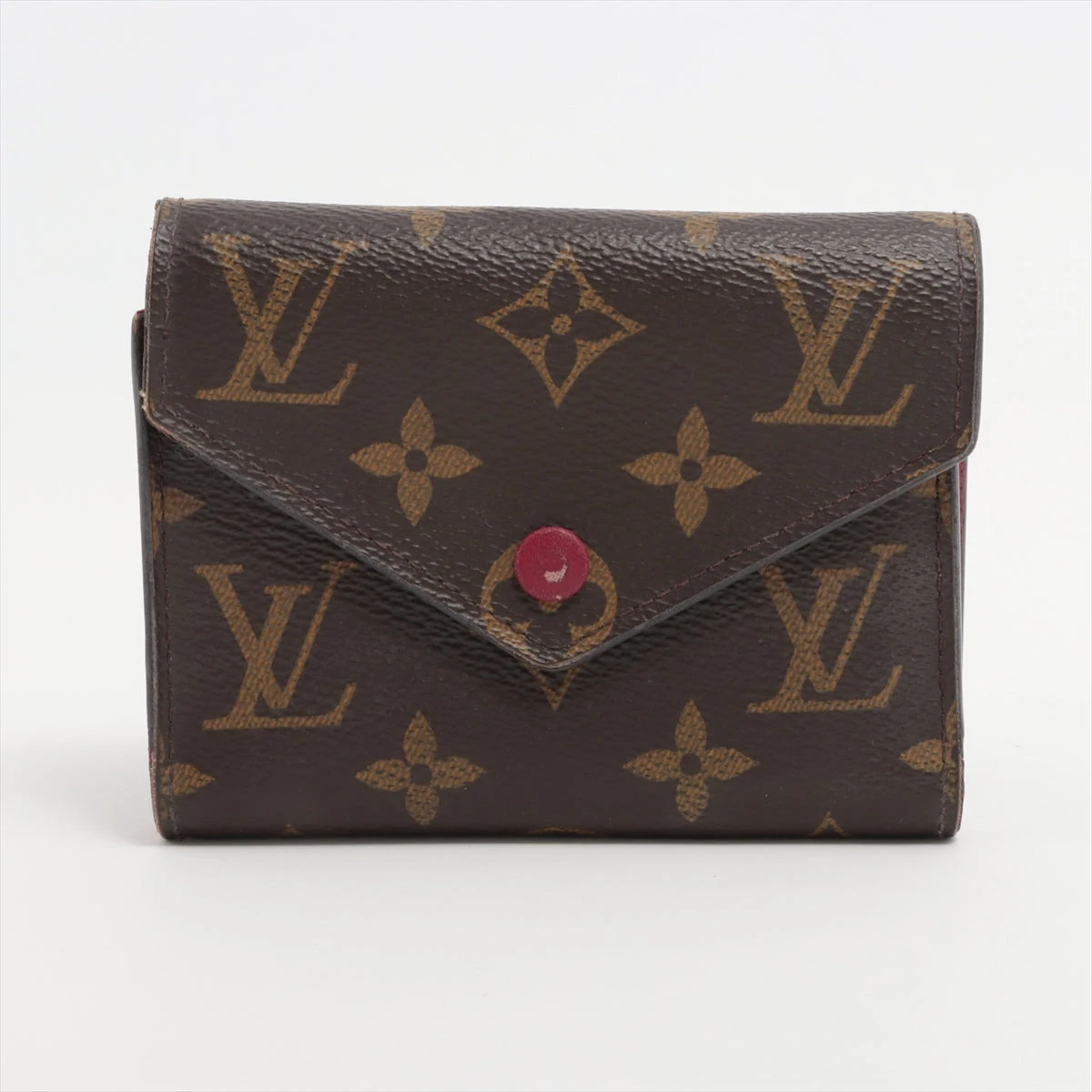 ルイヴィトン モノグラム ポルトフォイユ ヴィクトリーヌ フューシャ