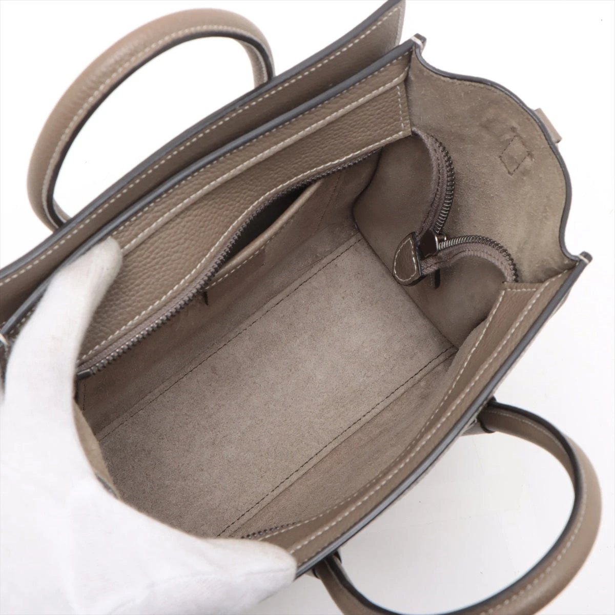 セリーヌ ラゲージ ナノショッパー レザー 2WAYハンドバッグ