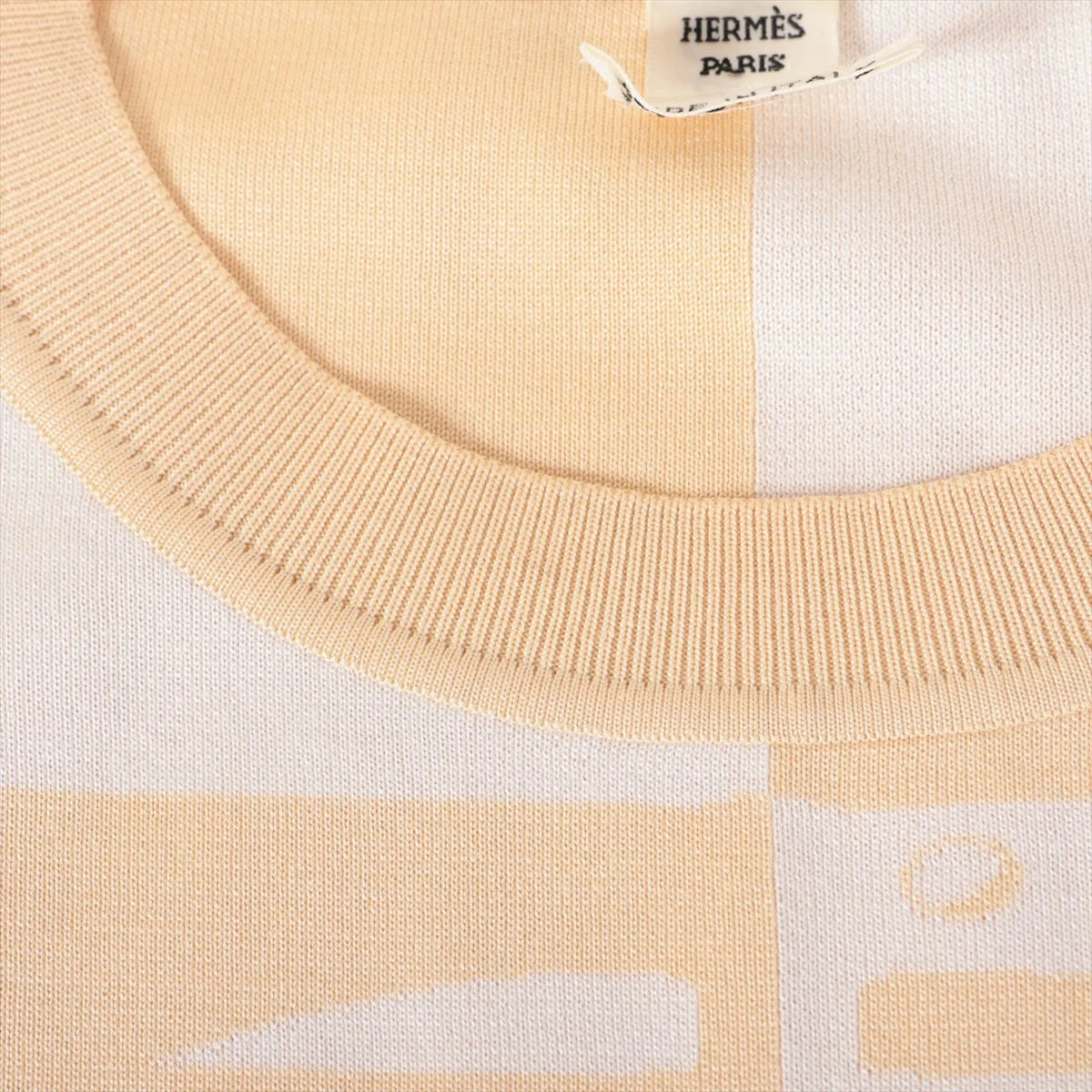 エルメス シルク×ナイロン ニットワンピース 40 レディース