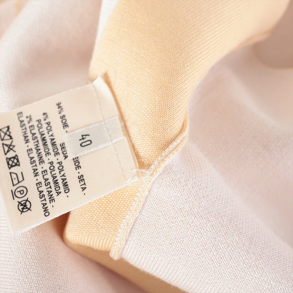エルメス シルク×ナイロン ニットワンピース 40 レディース