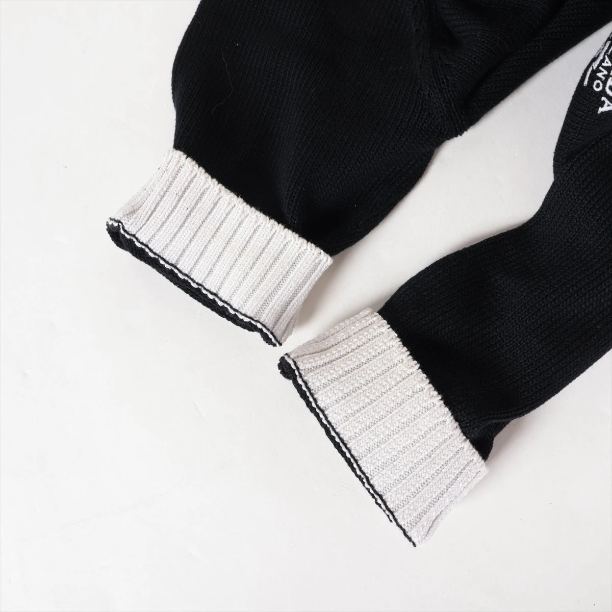 プラダ 23SS コットン ニットワンピース 36 レディース ブラック