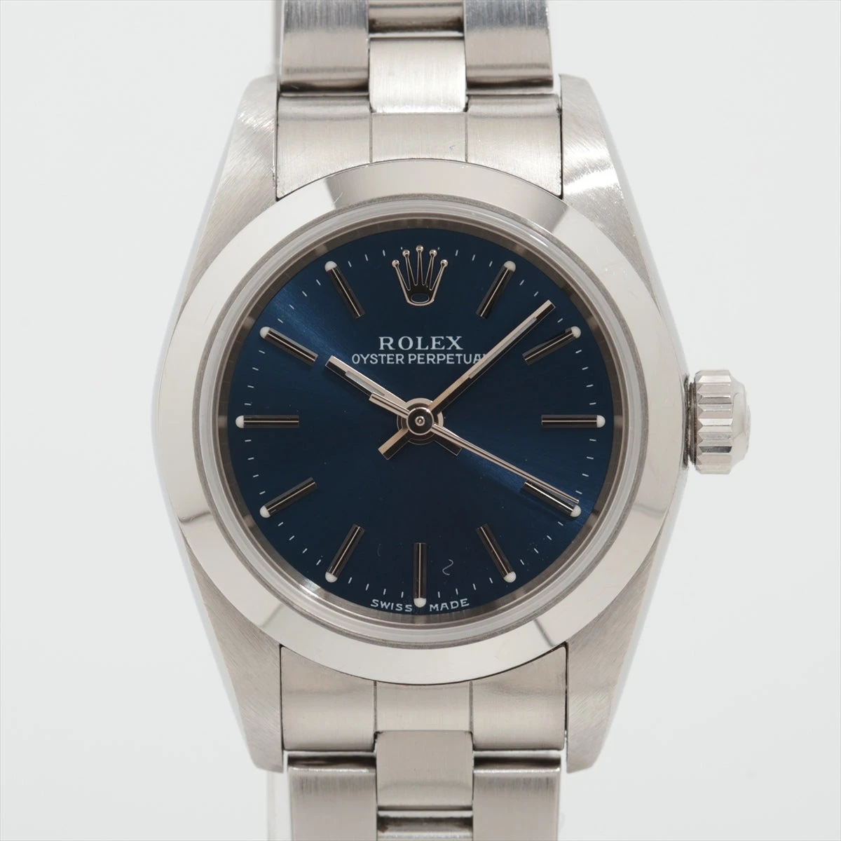 中古)ROLEX ロレックス オイスターパーペチュアル 76080 ブルー