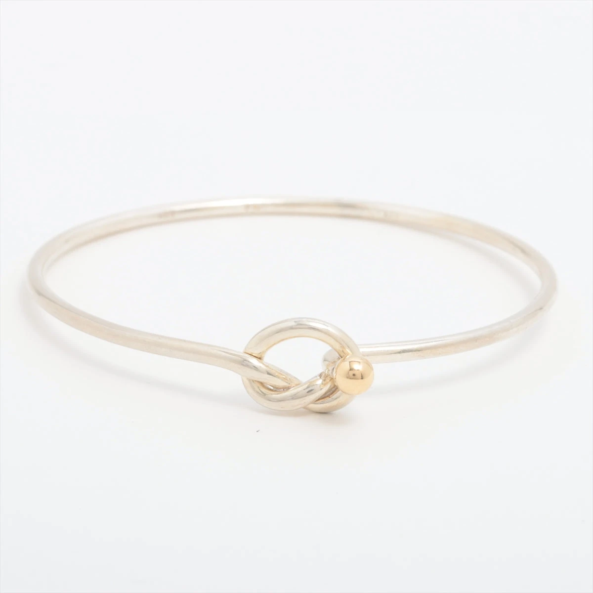 ティファニー バングル ラブノット シルバー925×ゴールド750 ブレスレット