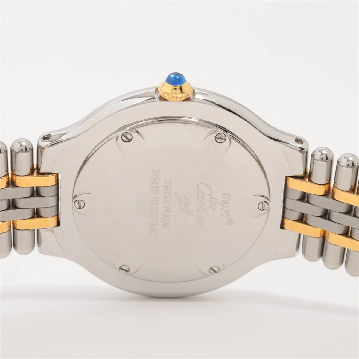 カルティエ マスト21 W10074F4 SS×GP QZ シルバー文字盤 あまりごま1