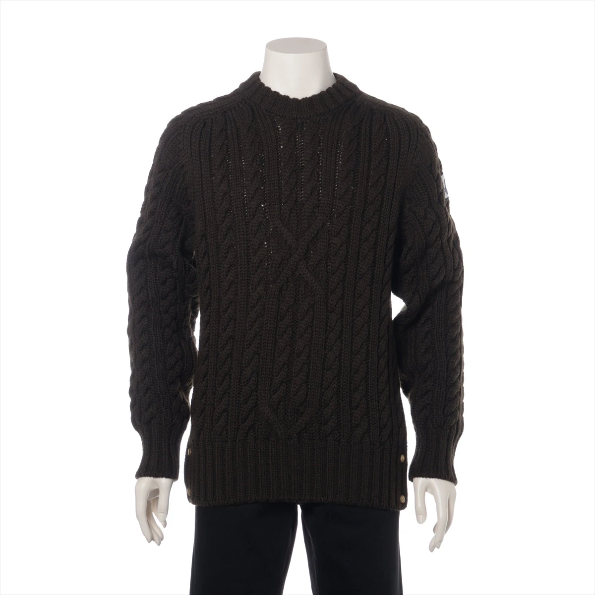 新品】モンクレール ガムブルー セーター L ダークグレー トムブラウン