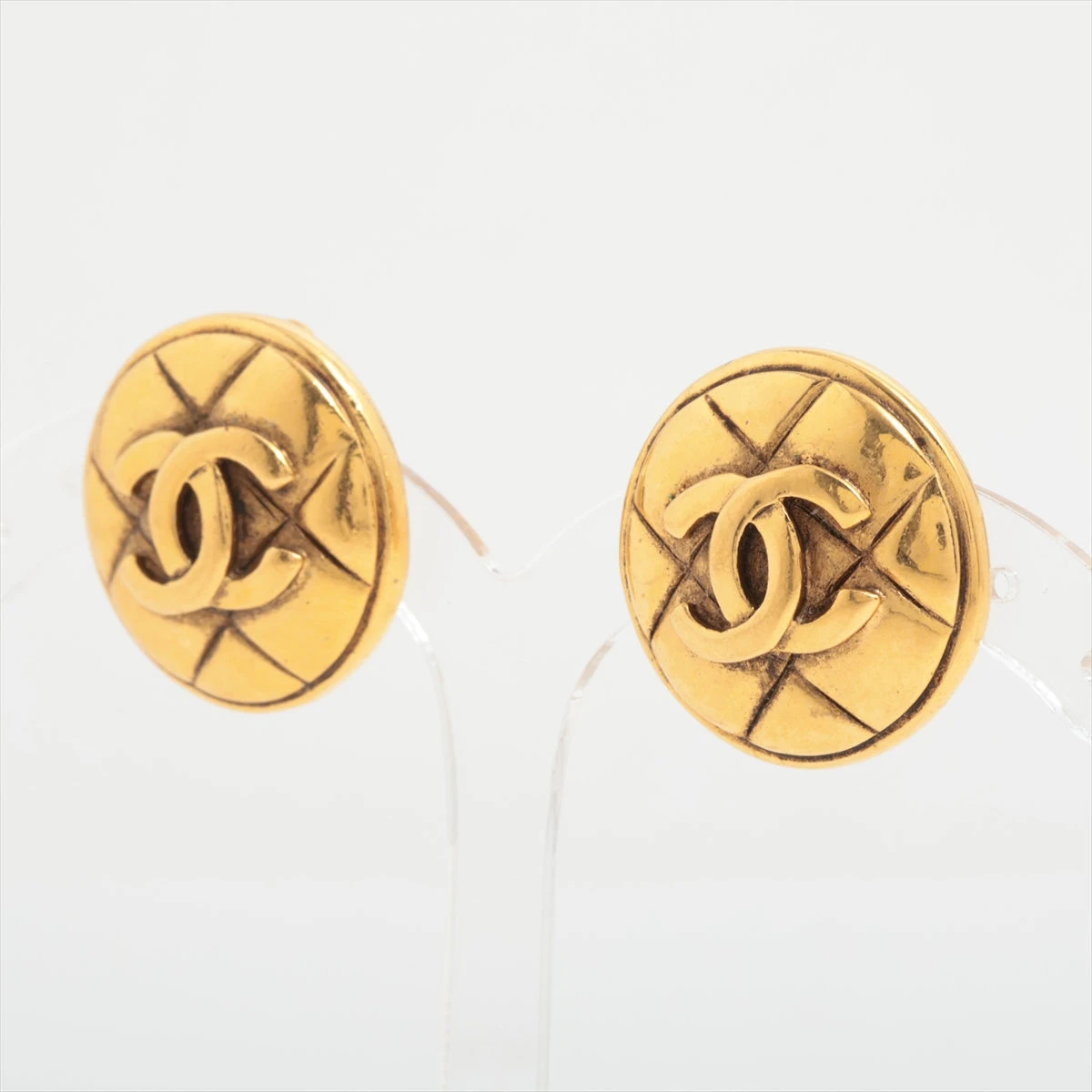 シャネル ココマーク マトラッセ イヤリング(両耳用) GP ゴールド 