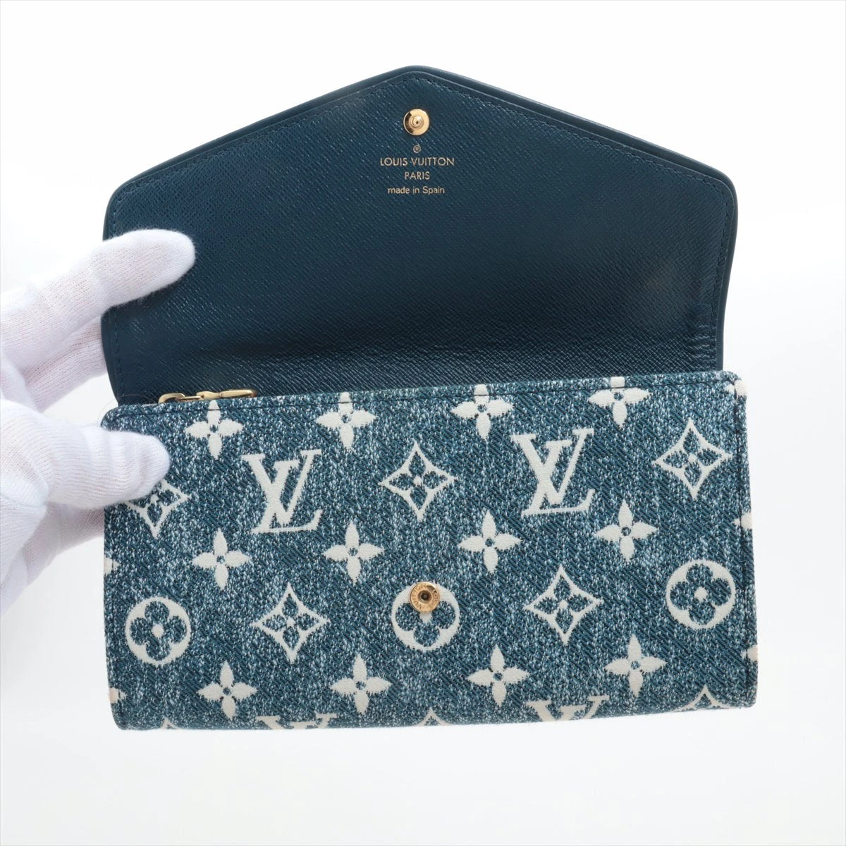 ルイヴィトン ポルトフォイユサラ モノグラムジャガードデニム 長財布 マリーヌ ルイヴィトン ポルトフォイユサラ モノグラムジャガードデニム 長財布