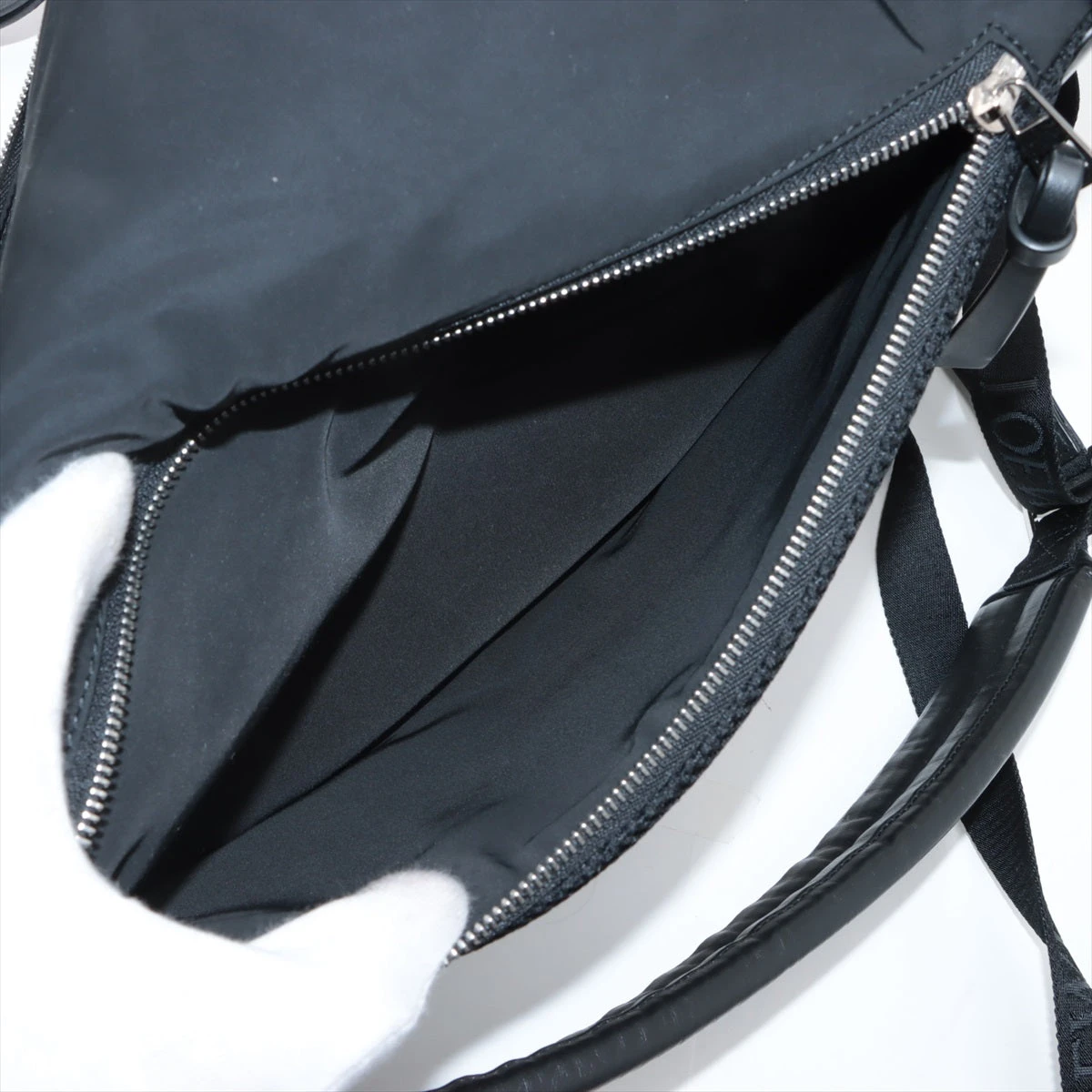 ロエベ コンバーチブル バッグパック ナイロン×レザー バックパック