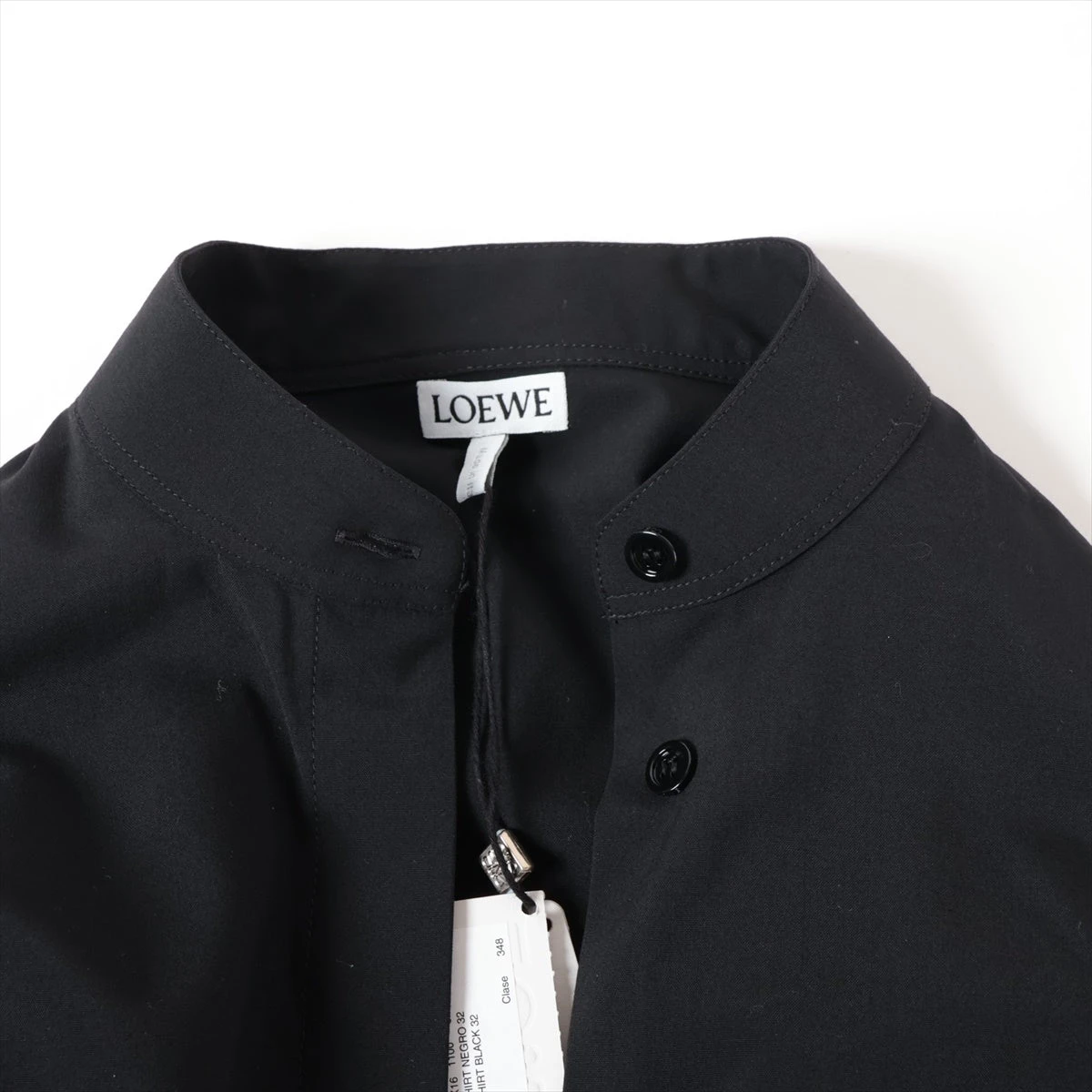 ハイブリッド シャツ（コットン&ウール） ブラック - LOEWE