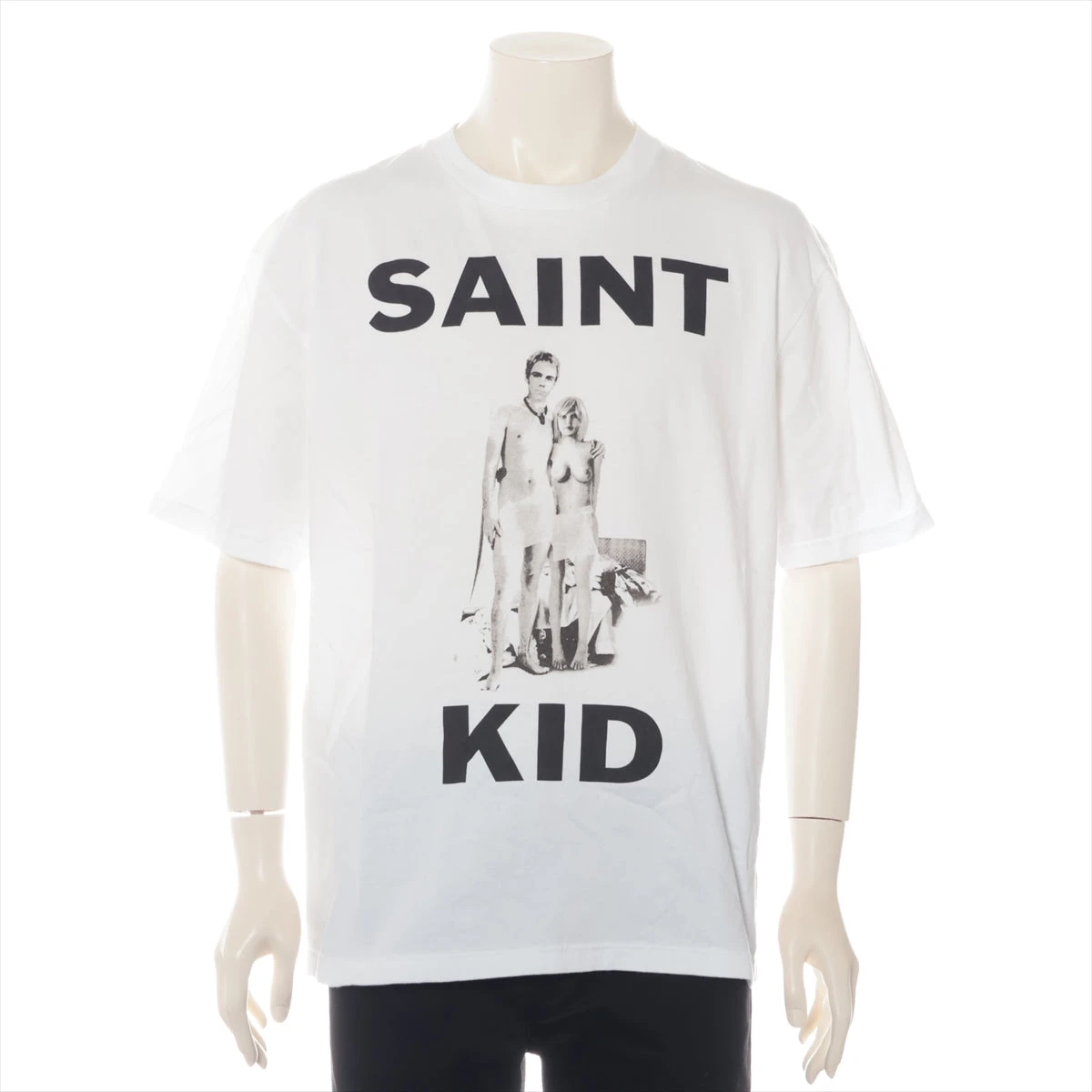 セントマイケル コットン Tシャツ L メンズ ホワイト SM-A23
