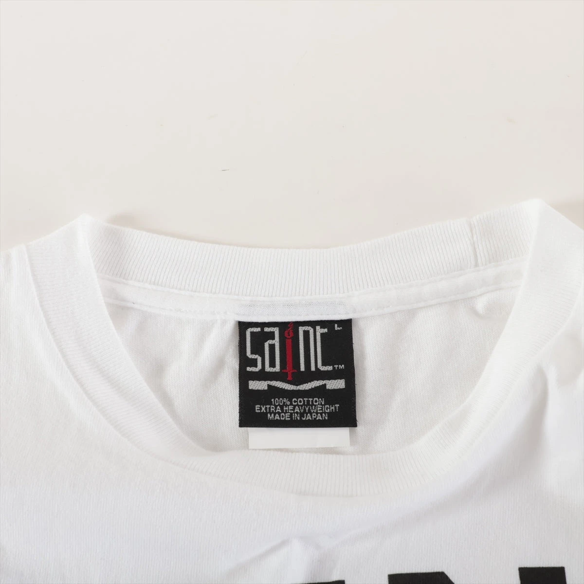 セントマイケル コットン Tシャツ L メンズ ホワイト SM-A23-0000-C31