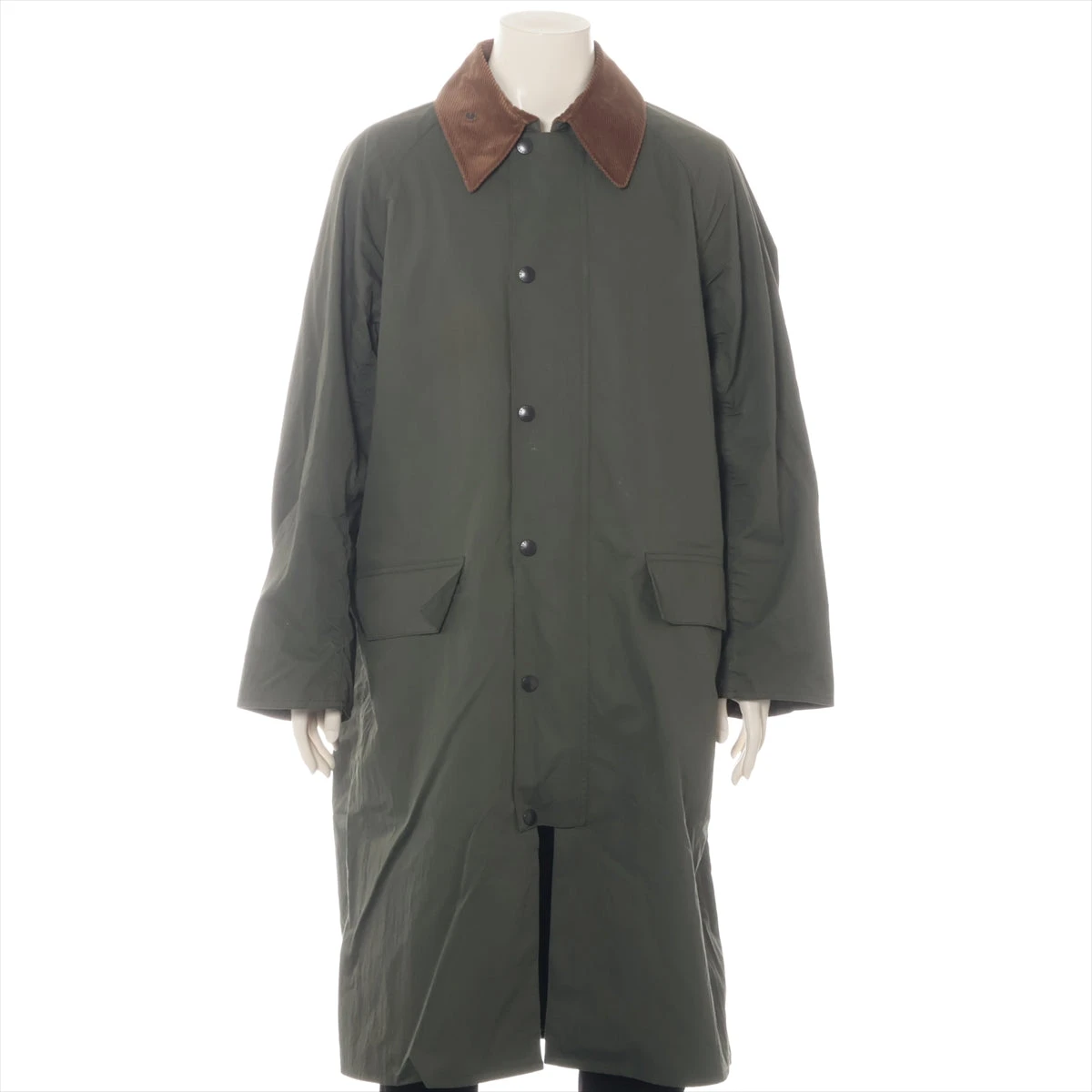 タグ付き】Barbour ステンカラーコート サイズ40 カーキ