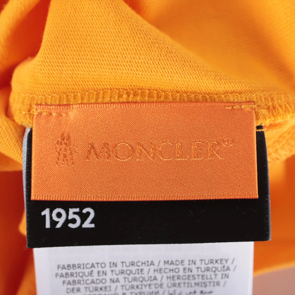 モンクレールジーニアス 20年 コットン Tシャツ S メンズ オレンジ
