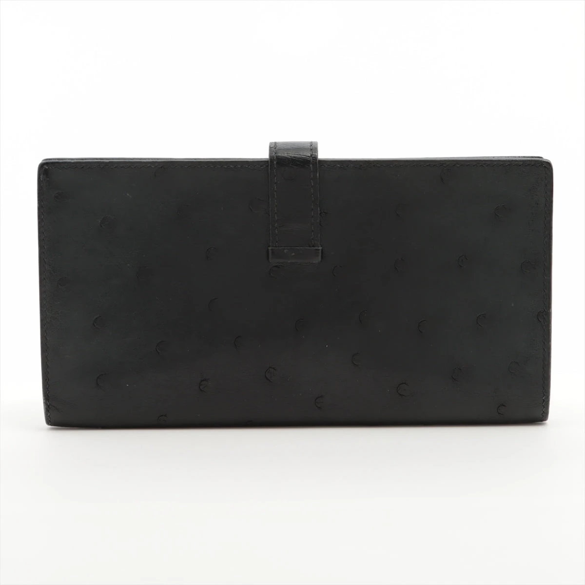 エルメス　ベアンスフレ　ブラック　オーストリッチ エルメス ベアンスフレ ブラック オーストリッチ ゴールド金具