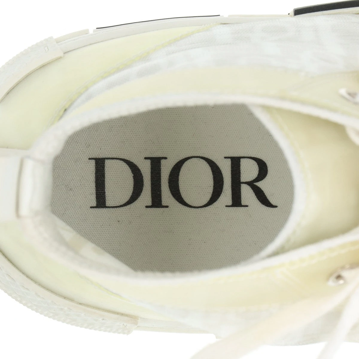 R　Dior B23ハイカットスニーカー(ホワイト) ディオール DIOR B23 OBLIQUE テクニカルファブリックハイカット