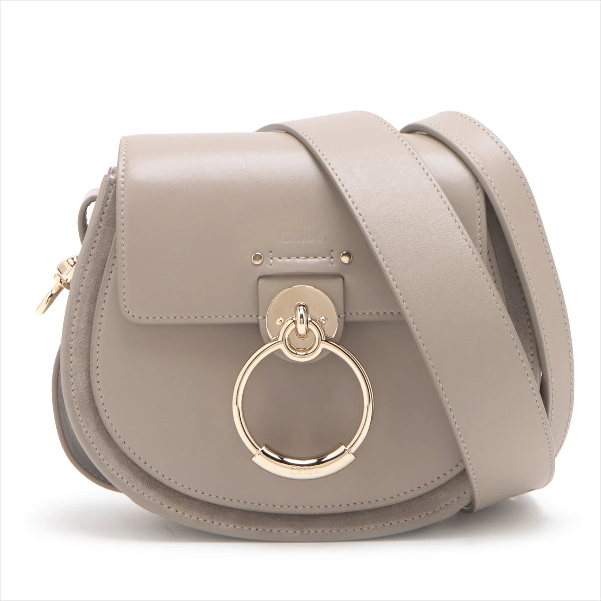 美品】クロエ エテル 斜め掛け ショルダー ダークグレー レザー  