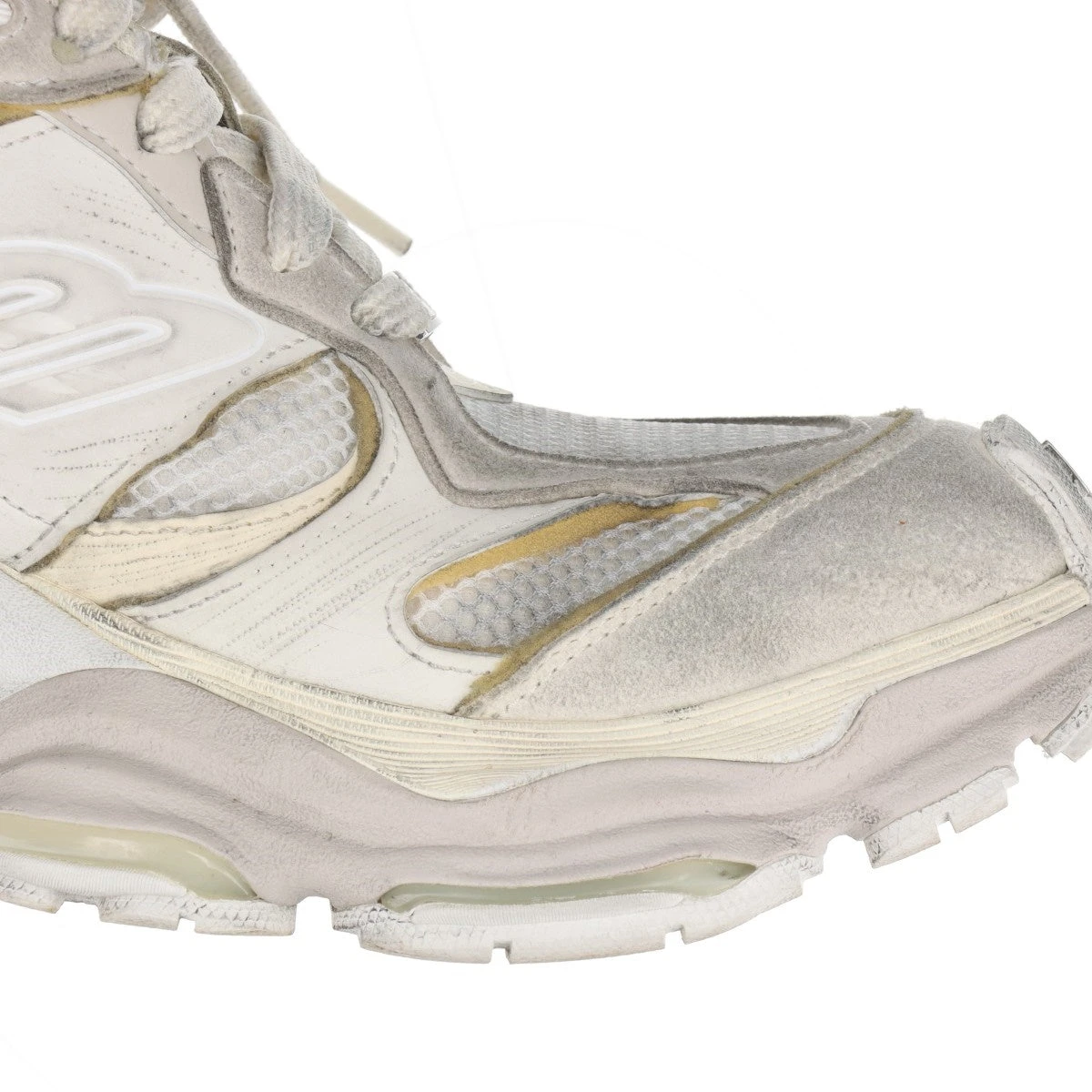 バレンシアガ カーゴ フェイクレザー×メッシュ スニーカー EU41 メンズ