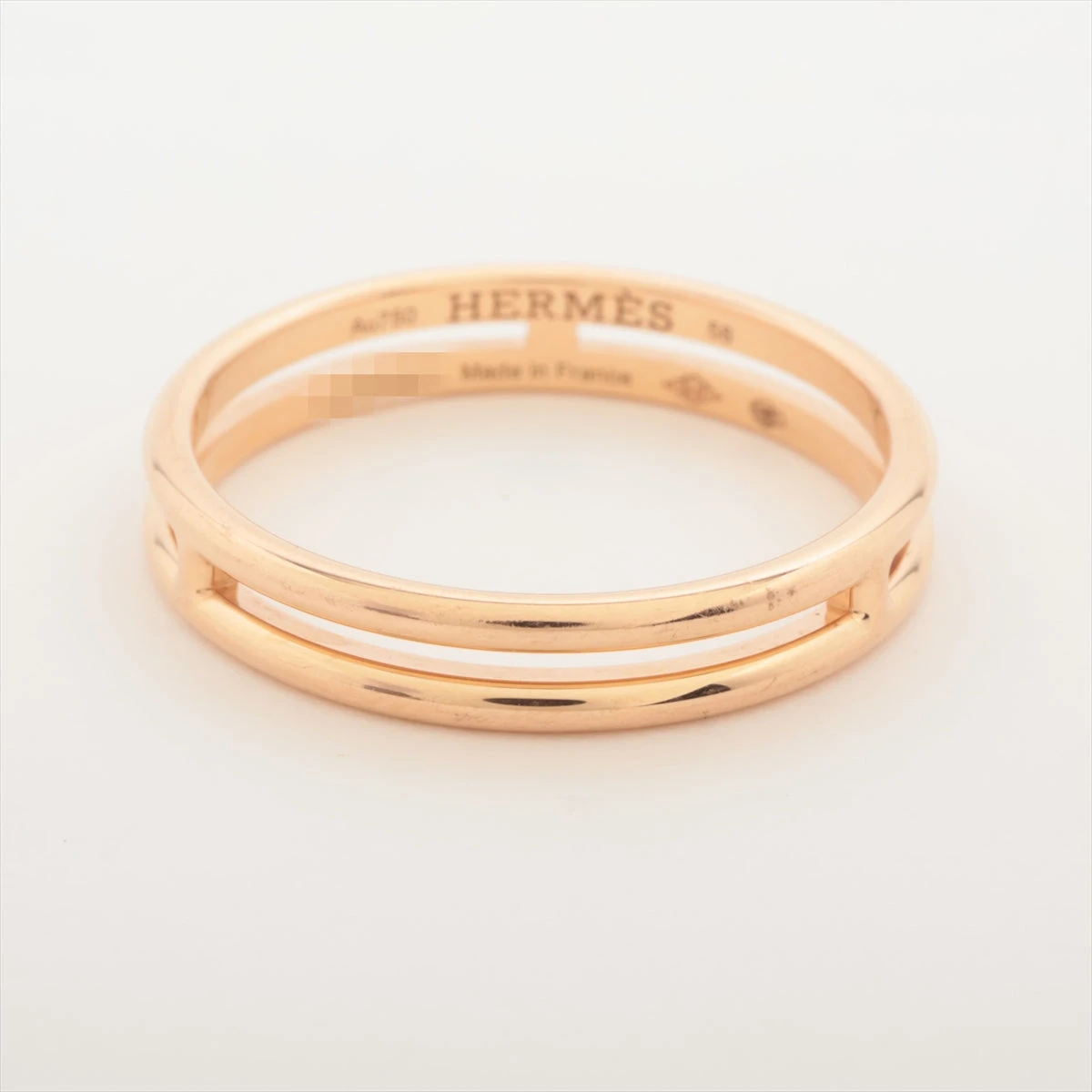 エルメス　アリアンヌ　750WG 58(18号) 美品 楽天市場】エルメス【Hermes】アリアンヌ リング 750WG 約8号/約