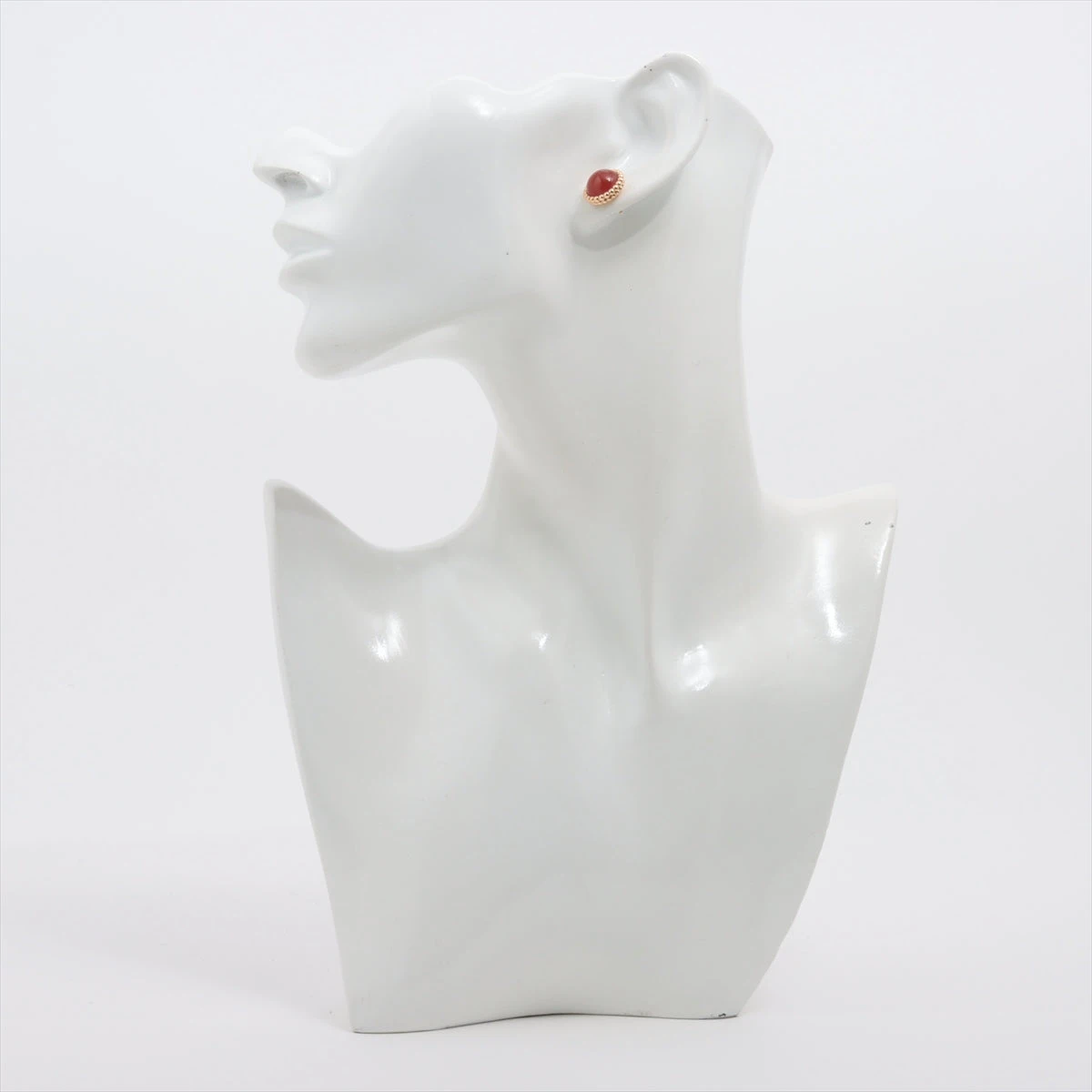 ヴァンクリーフ&アーペル ペルレ クルール カーネリアン ピアス 750(PG