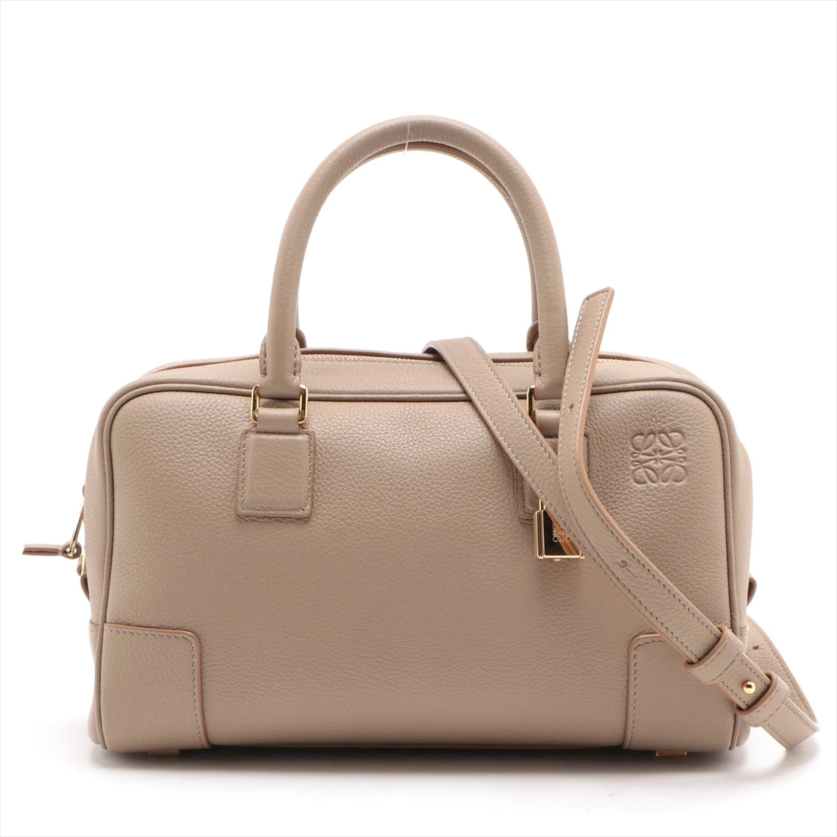 極美品　ロエベ アマソナ23 ショルダーバッグ ハンドバッグ 2way ベージュ ロエベ アマソナ23 レザー 2WAYハンドバッグ ベージュ A3344687｜中古