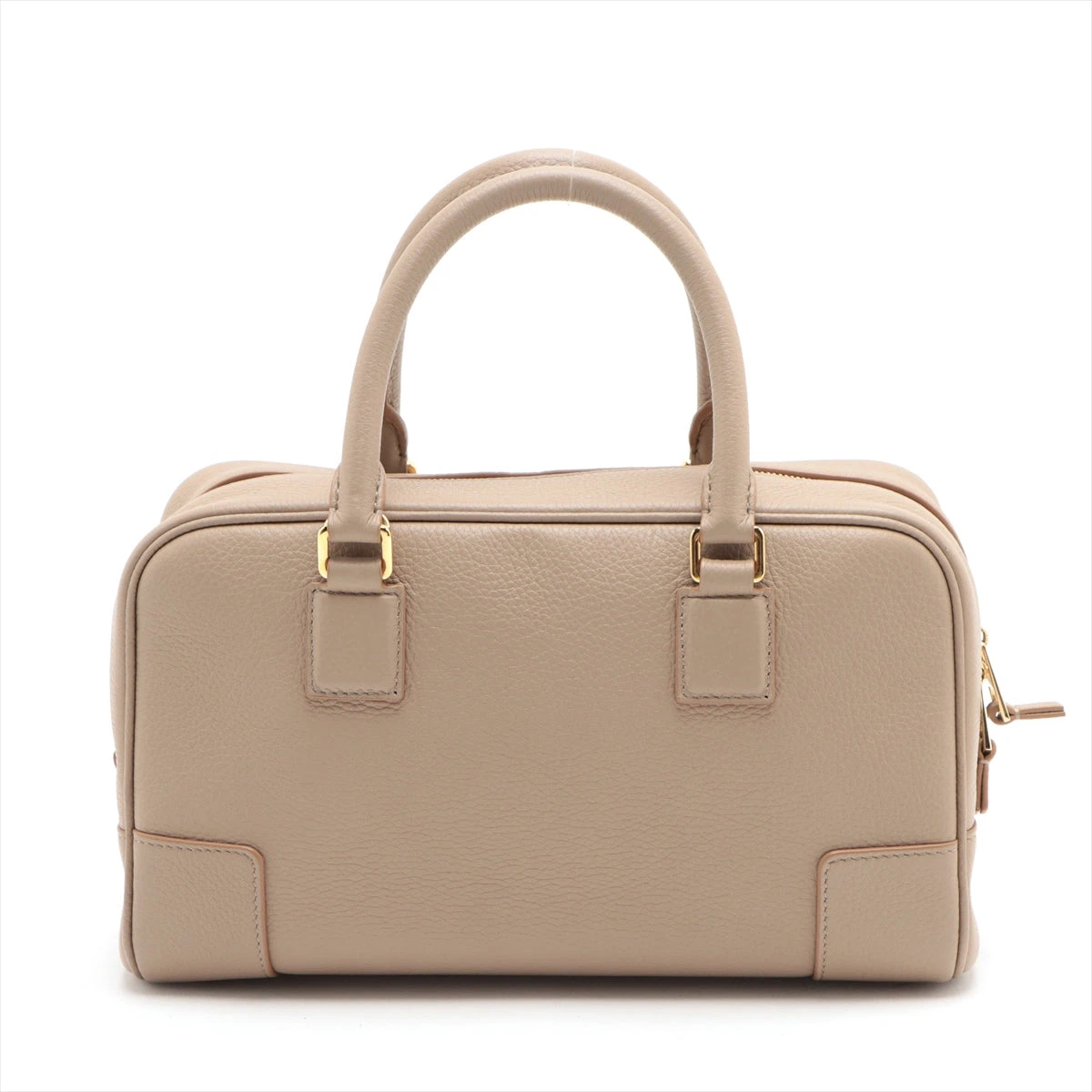 LOEWE アマソナ23 アナグラム ハンドバッグ スウェード ベージュ ロエベ アマソナ23 レザー 2WAYハンドバッグ ベージュ A3344687