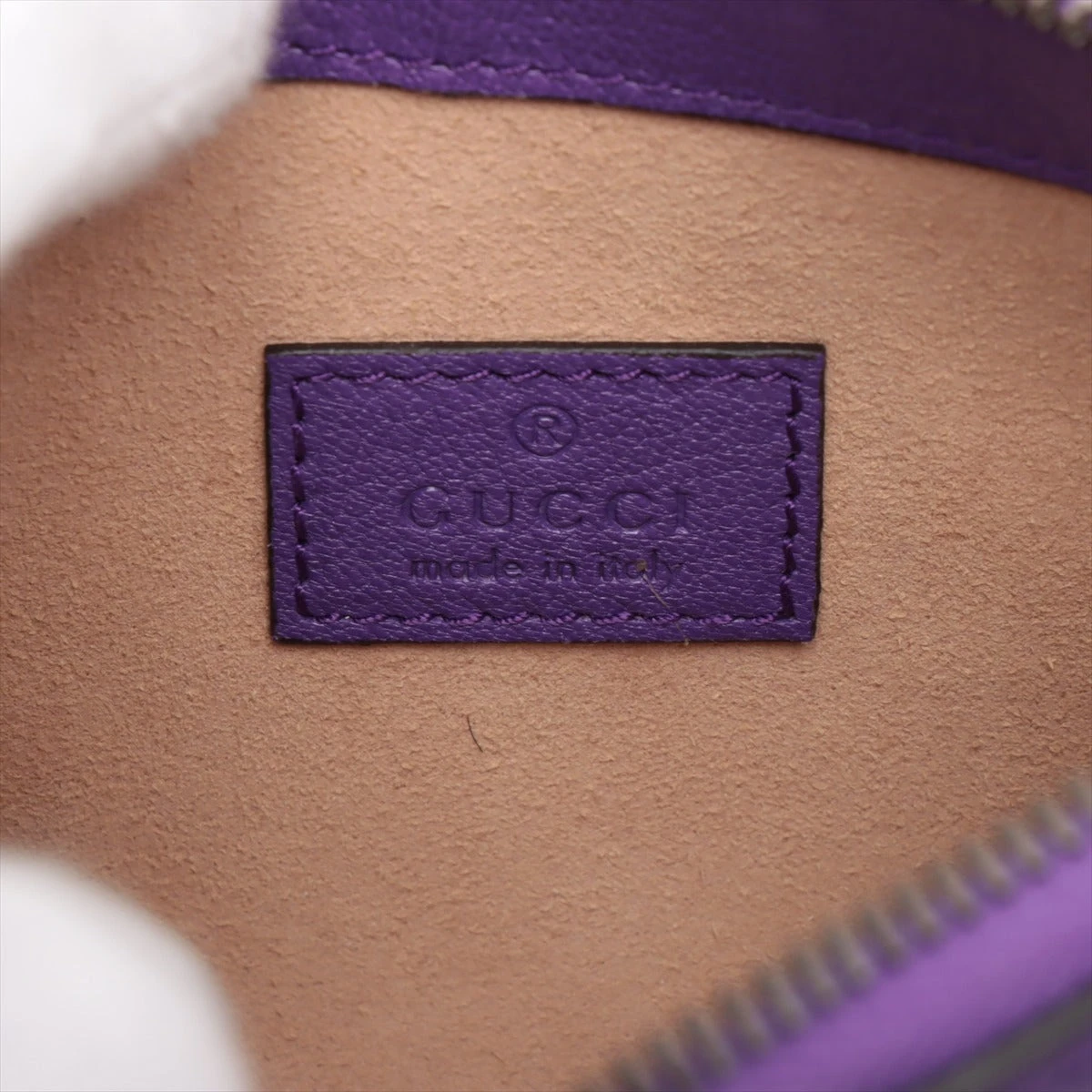 グッチ アフロディーテ スモール レザー ショルダーバッグ パープル
