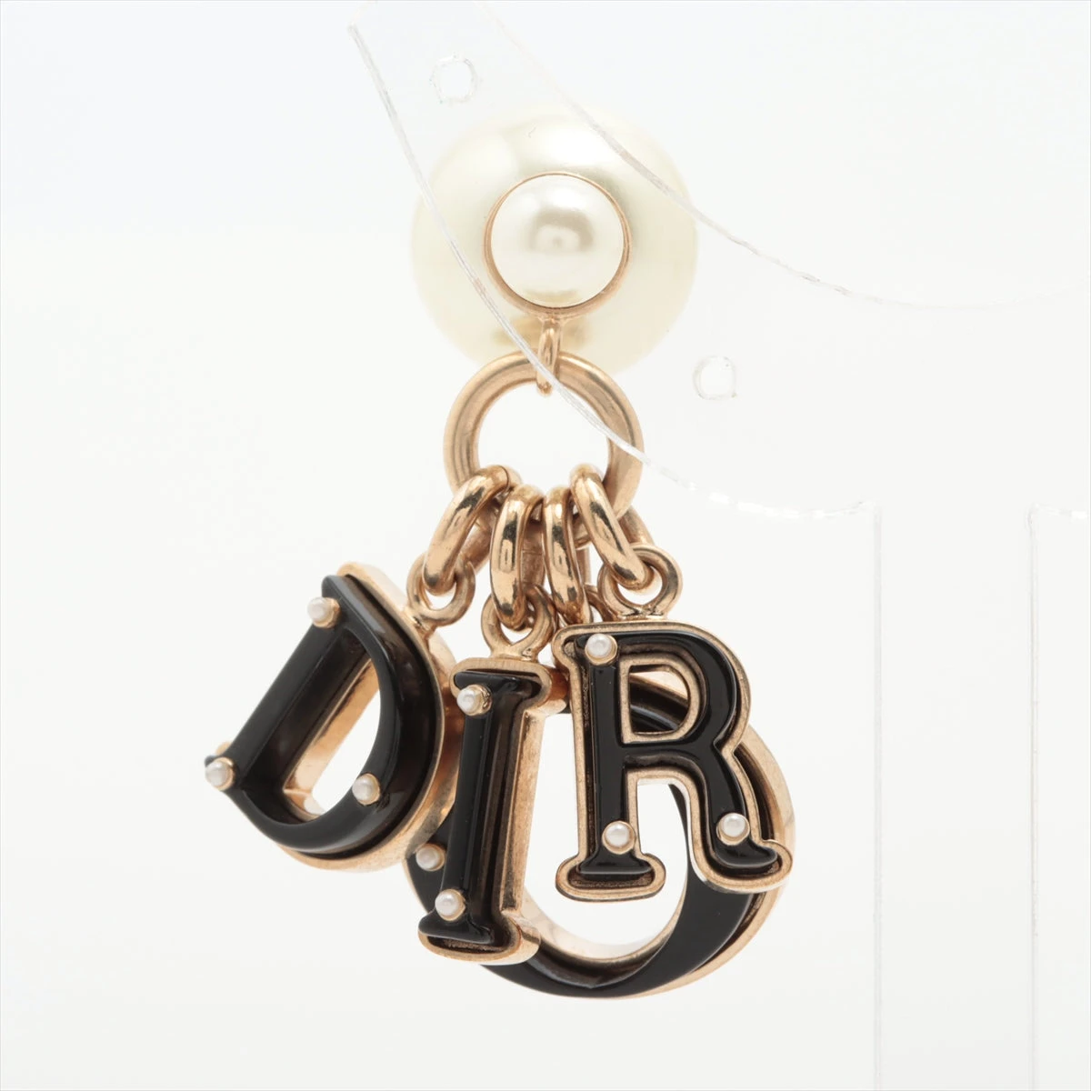 Dior ピアス 片耳用 ゴールド ブラック