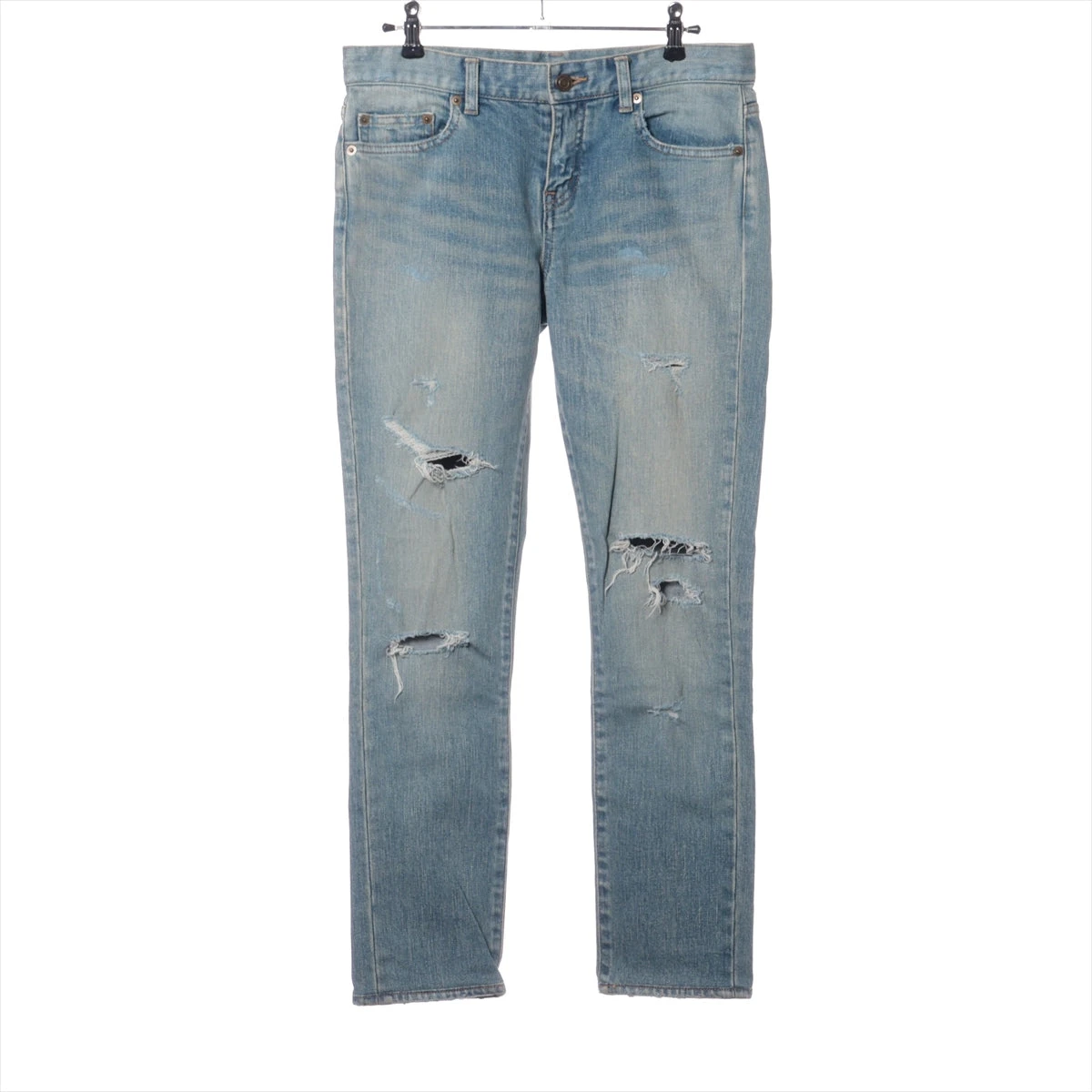 サンローランパリ 15年 コットン×ポリウレタン デニムパンツ 27 メンズ 