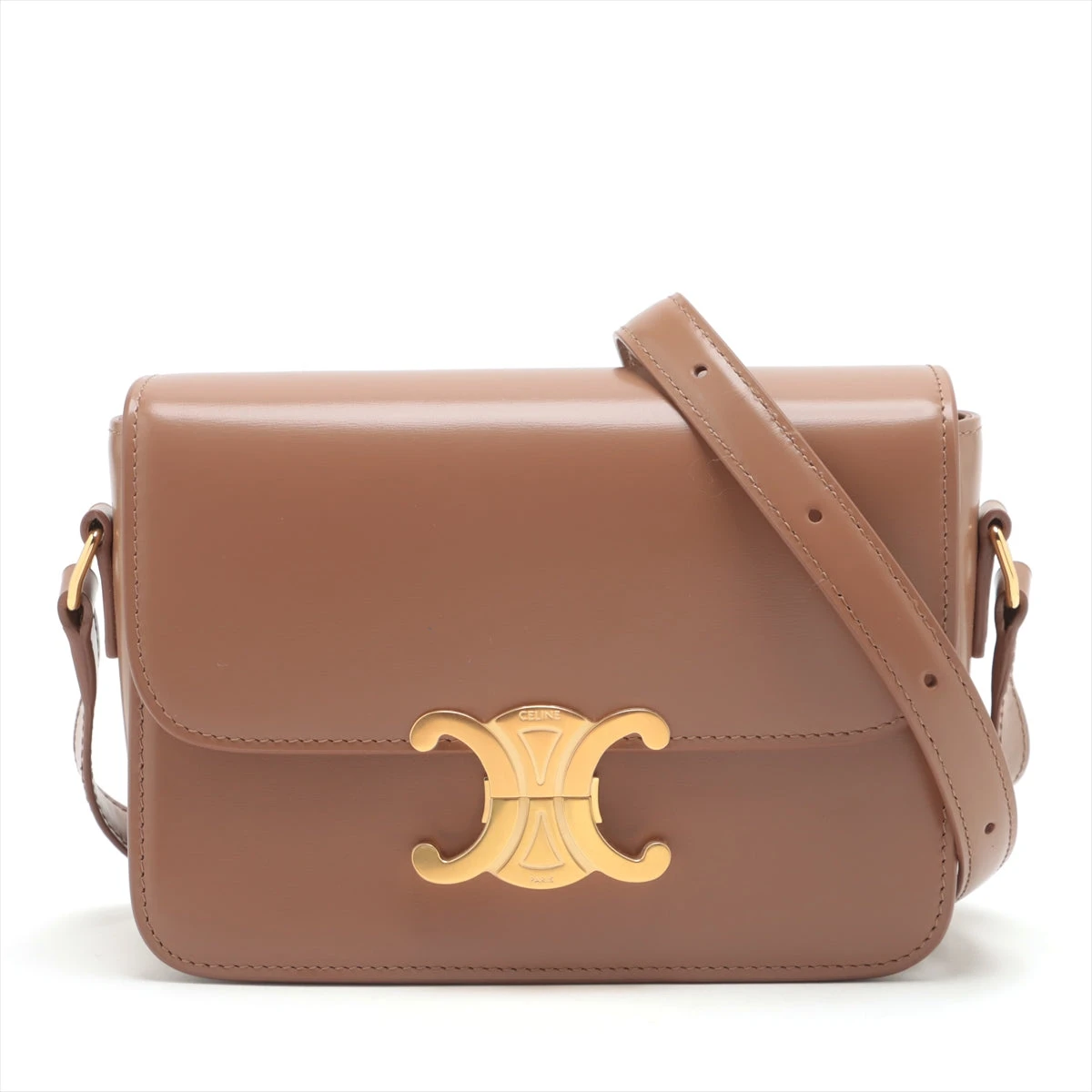 セリーヌ マカダム 斜め掛け ショルダーバッグ CELINE セリーヌ レザー 