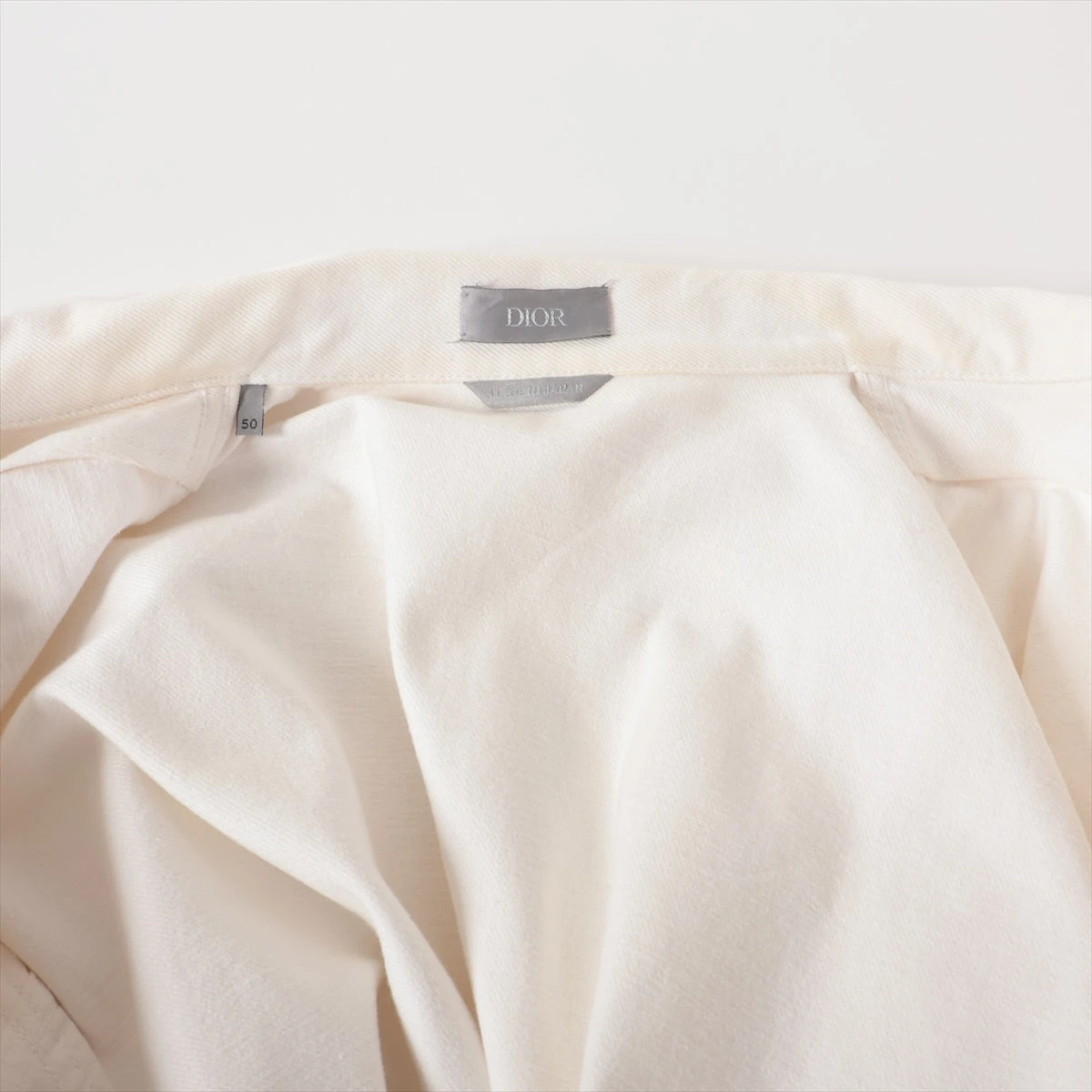 ディオール×サカイ 21AW コットン ジャケット 50 メンズ ホワイト