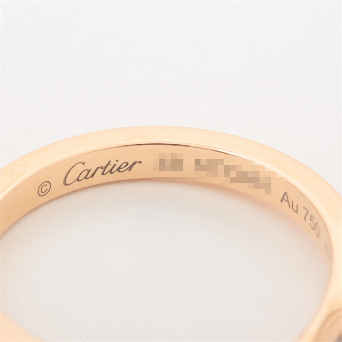 カルティエ バレリーナカーブ ハーフエタニティ ダイヤ リング 750(PG