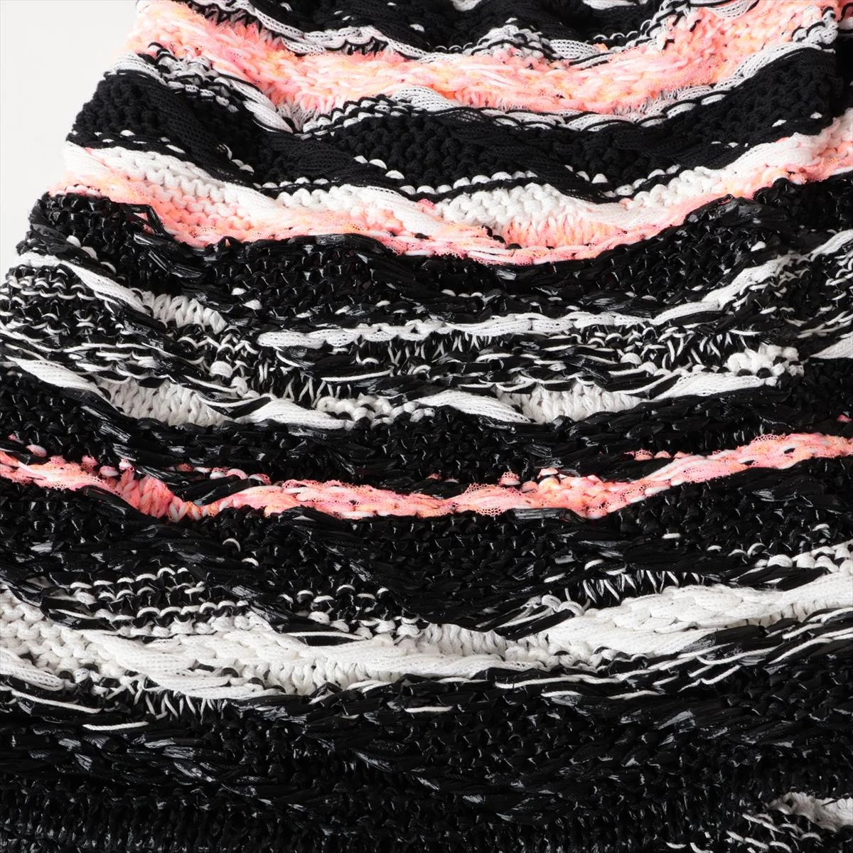 CHANEL✨ニットスカート　ロゴボタン　ウール　レーヨン　ダークグレー　36 2022年 秋冬 CHANEL シャネル セーター ツイード ココマーク
