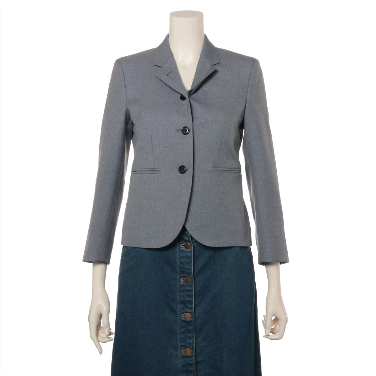 THOM BROWNE✨テーラードジャケット グレー 0 スーツ コットン THOM