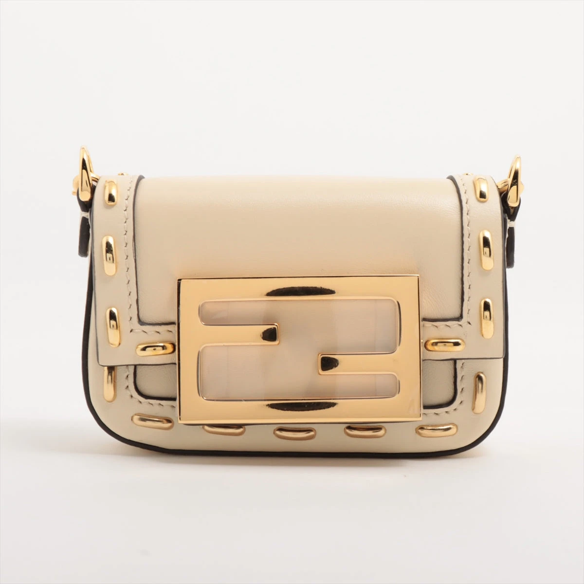 ナノ バゲット チャーム ファブリック グレー | Fendi