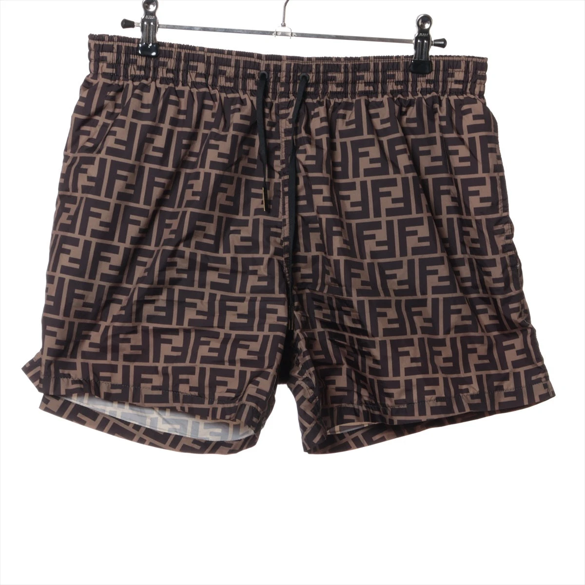 未使用タグ付✨フェンディ 水着 ズッカ FFロゴ ペカン カーキ×ブラック M FENDI フェンディ ズッカ FF ロゴ マフラー ストール ショール