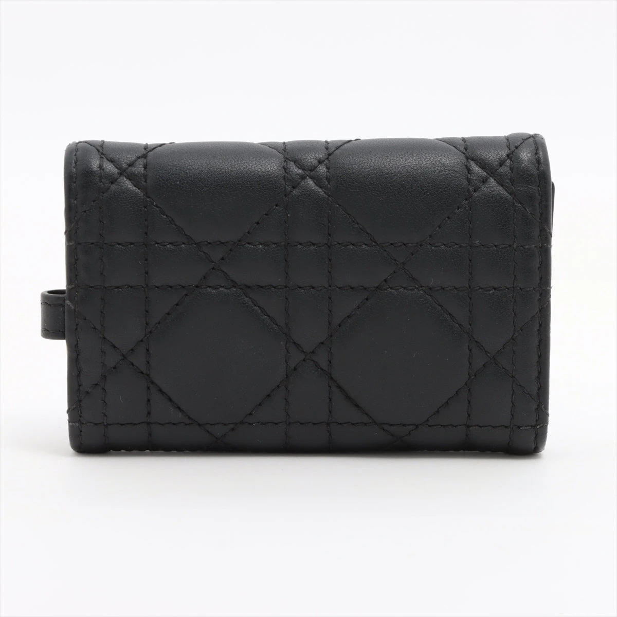 Dior コインケース カナージュ レディディオール ブラック エナメル Dior ディオール カナージュ レディディオール スモールジップ