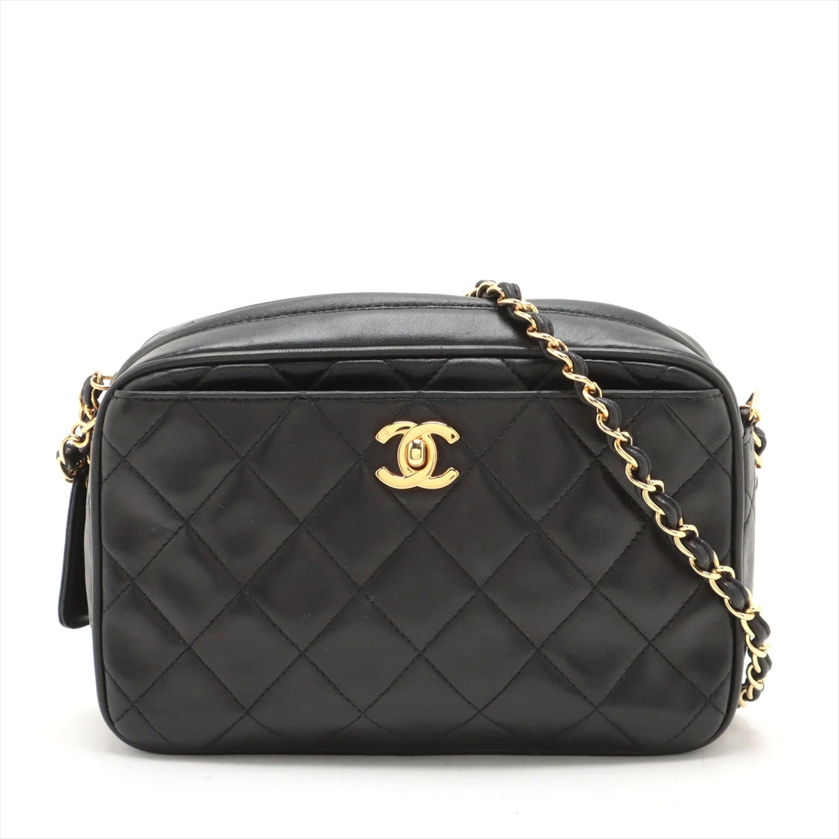 CHANEL マトラッセスエードココマーク チェーンショルダーバッグ