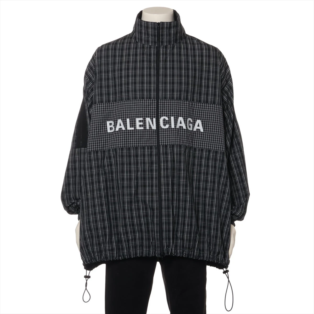 バレンシアガ 18年 コットン ジャケット 46 メンズ ブラック 571439  