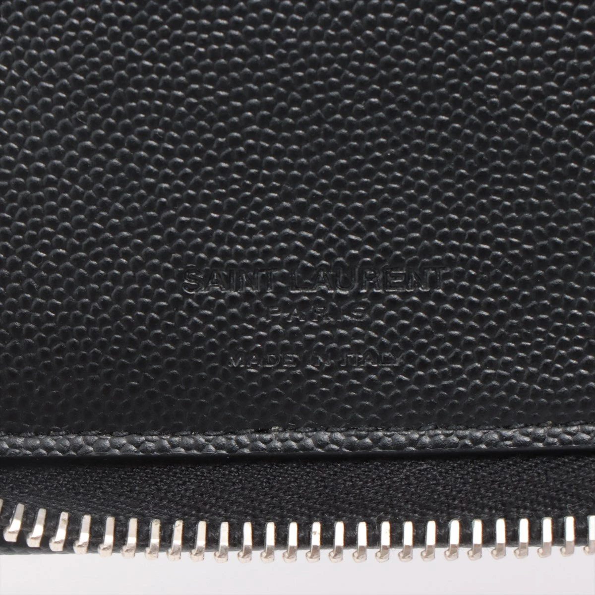 サンローラン ロゴ 328558 レザー ラウンドジップウォレット ブラック