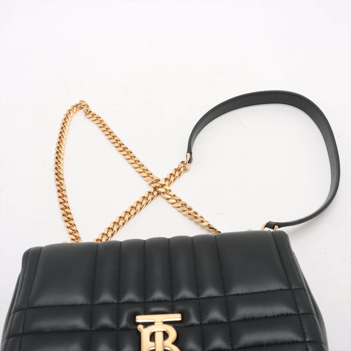 バーバリー TB ローラ レザー チェーンショルダーバッグ