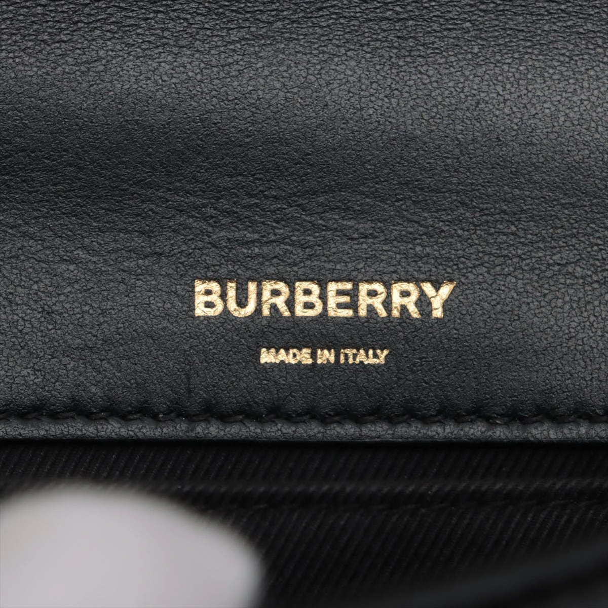 美品●バーバリー　ショルダーバッグ　TB　チェーン　2way　レザー　ブラック系 バーバリー TB ローラ レザー チェーンショルダーバッグ