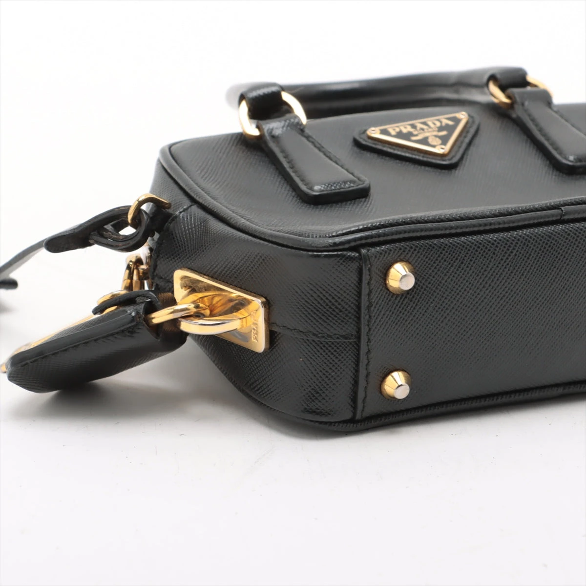 プラダ サフィアーノ 2WAYハンドバッグ ブラック BL0705 A3348919