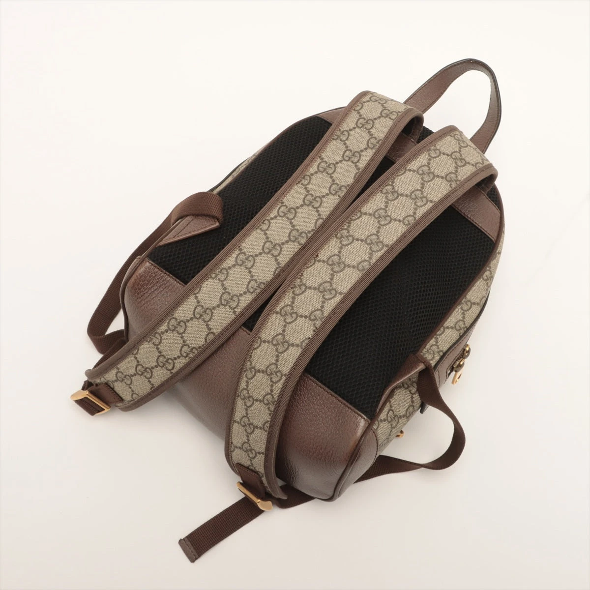 GUCCI フラップ付きブラウンバックパック