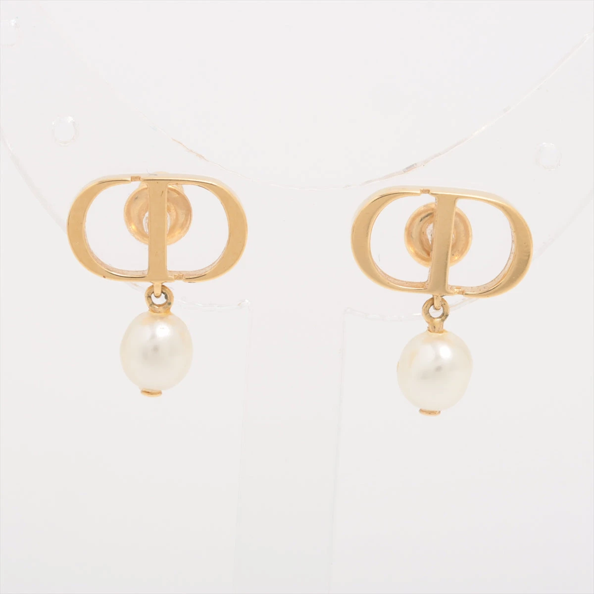 ディオール Petit CD プチCD ピアス(両耳用) GP×フェイクパール