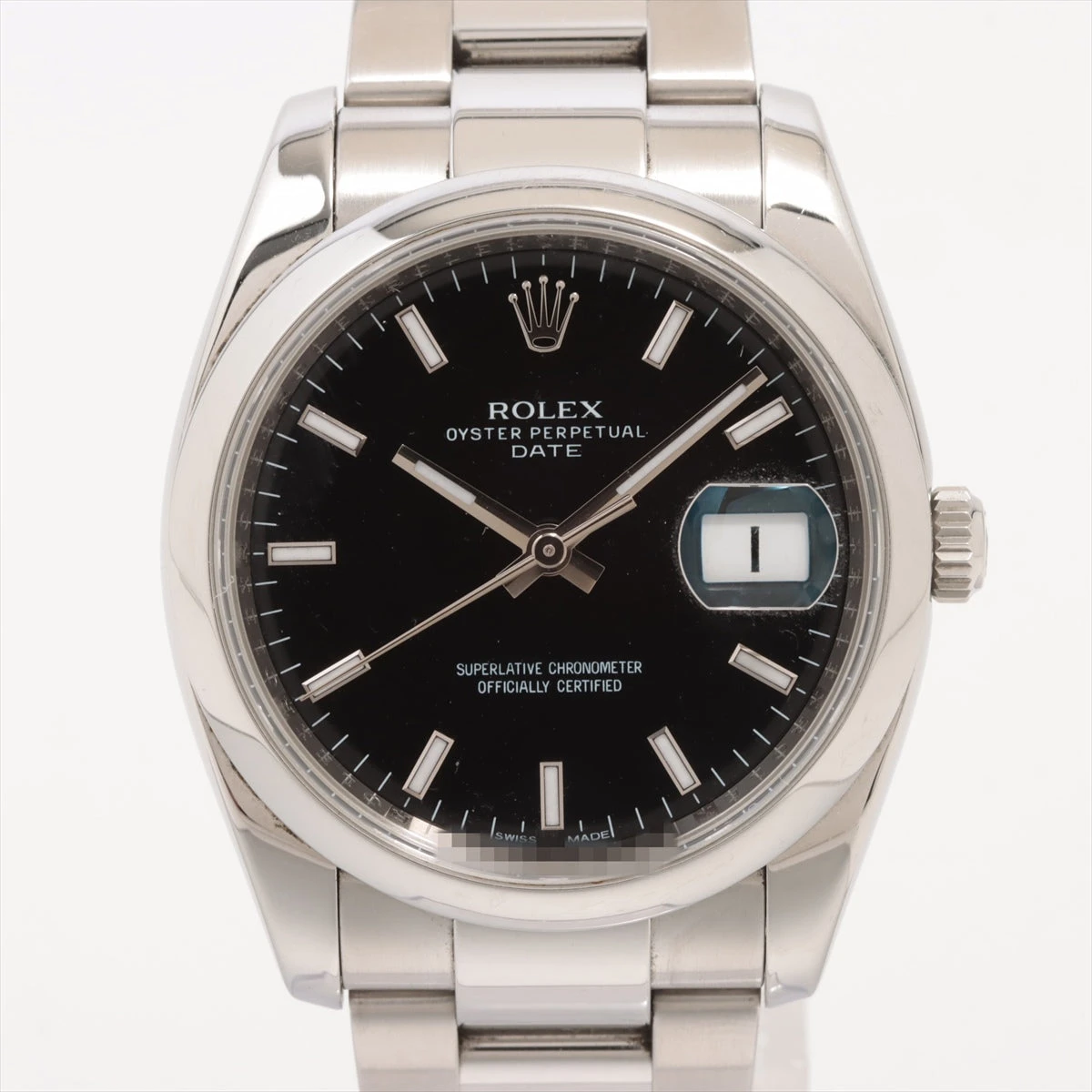 ロレックスROLEXオイスターパーペチュアル　黒 ロレックス オイスターパーペチュアル39 114300 黒文字盤 2019年