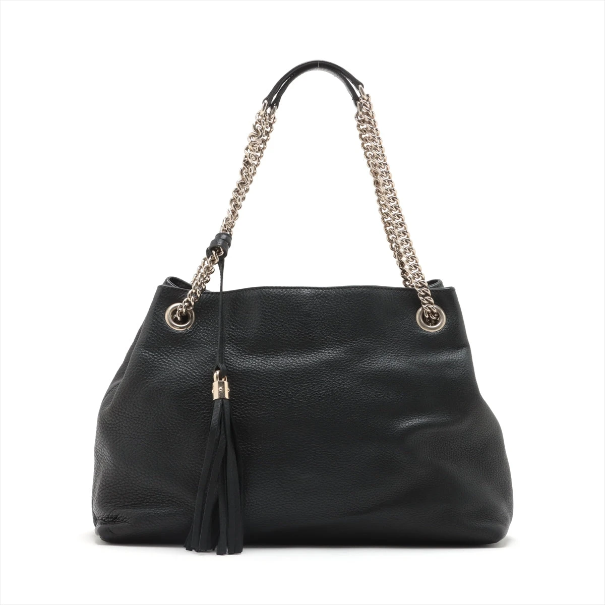 グッチ ソーホー レザー チェーントートバッグ ブラック 308982